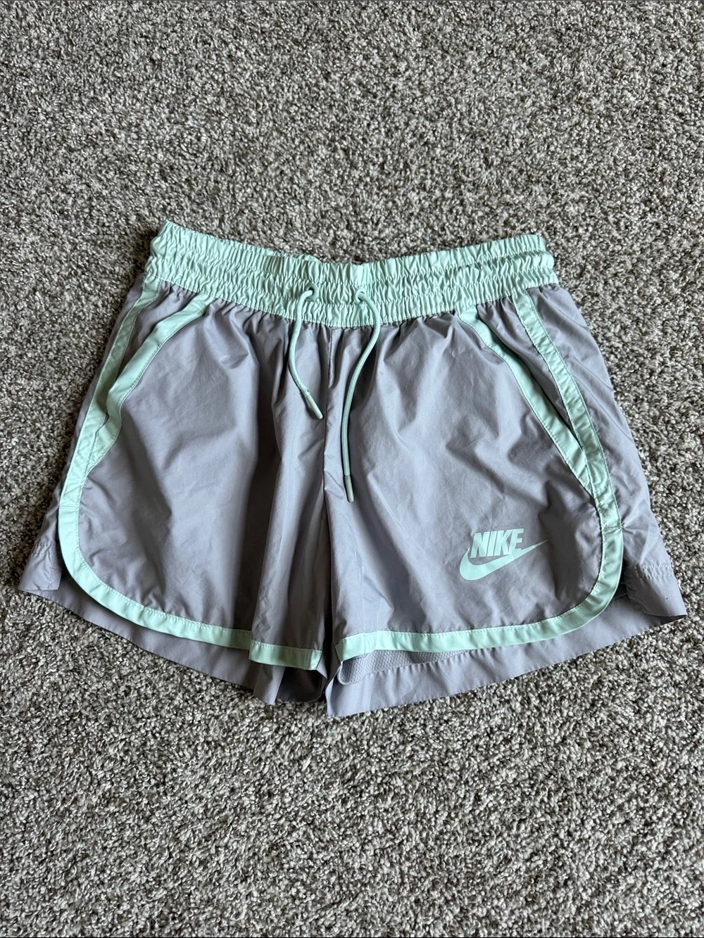 Nike Women’s Gray & Mint Athletic Shorts